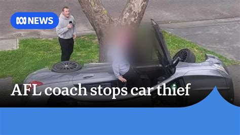 AFL coach Michael Voss makes dramatic citizen's arrest of .